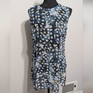 CAbi flowy Shear Dress With Hidden Buttons And Front Pocket